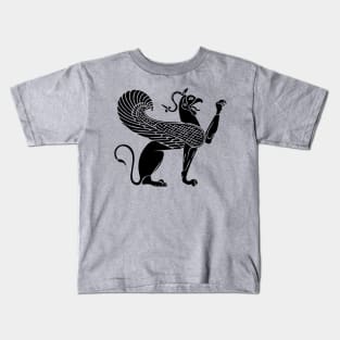 Gripping motif of a Greek-archaic vase Kids T-Shirt